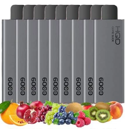 10PCS OF HQD SLICK 6000 PUFFS